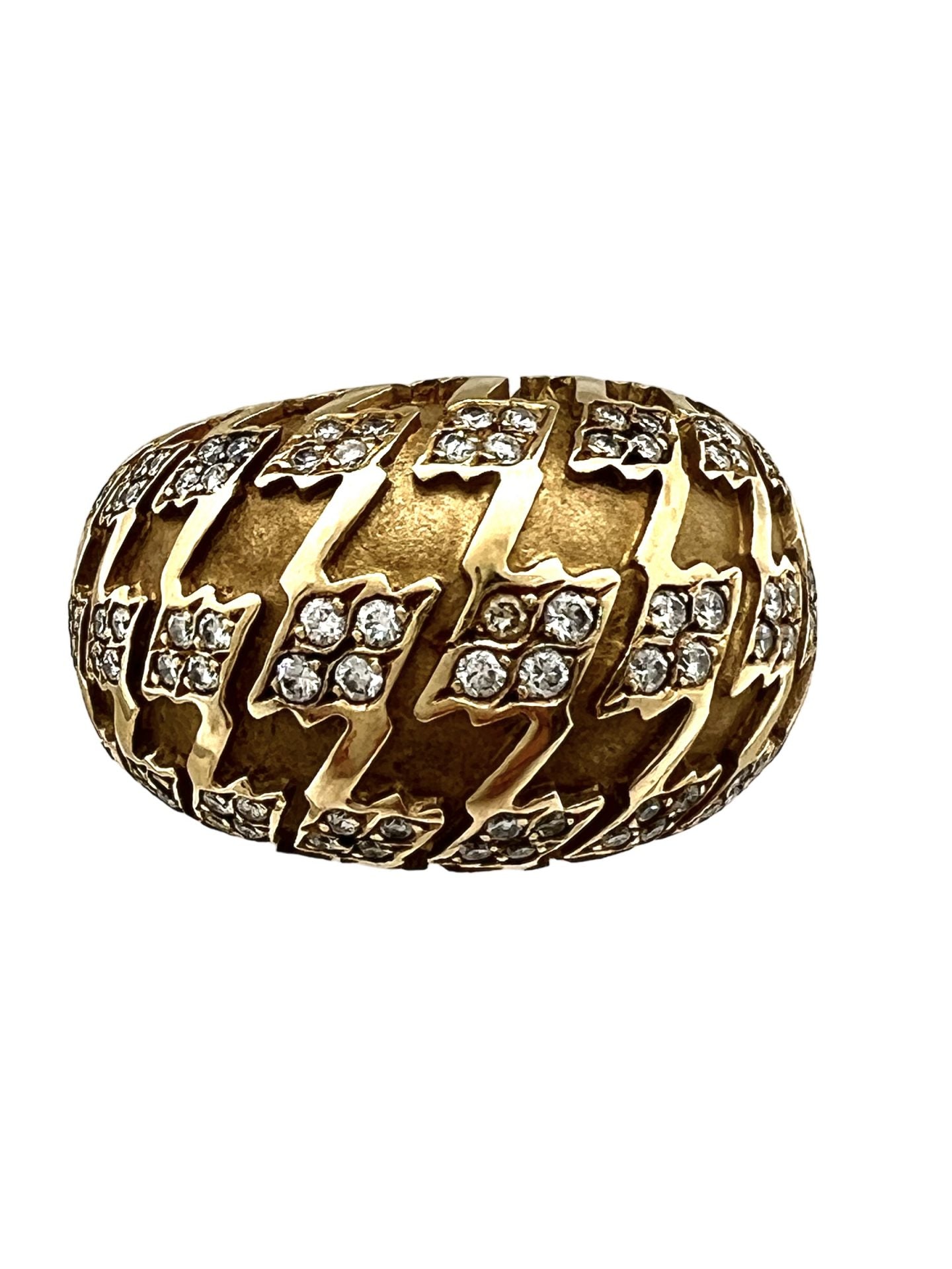 Bague Dior en or jaune et diamants