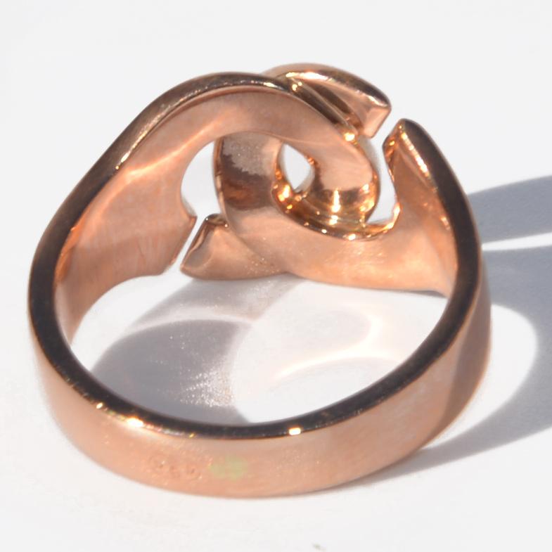 Dinh Van rose gold ring, Menottes model R12