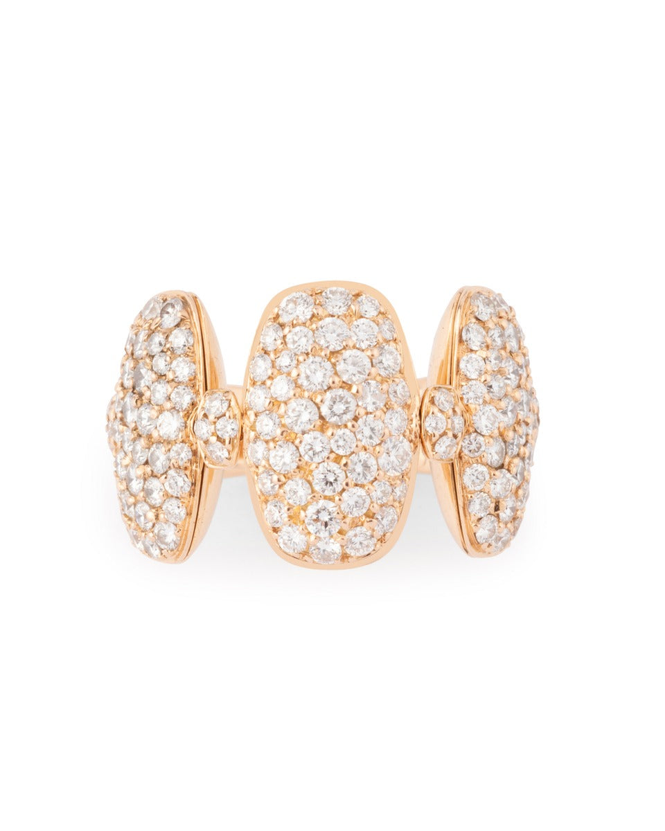 De Grisogono yellow gold and diamond drop earrings