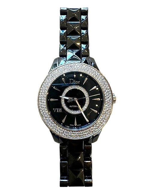 Dior montre modèle Dior VIII, céramique noire et diamants