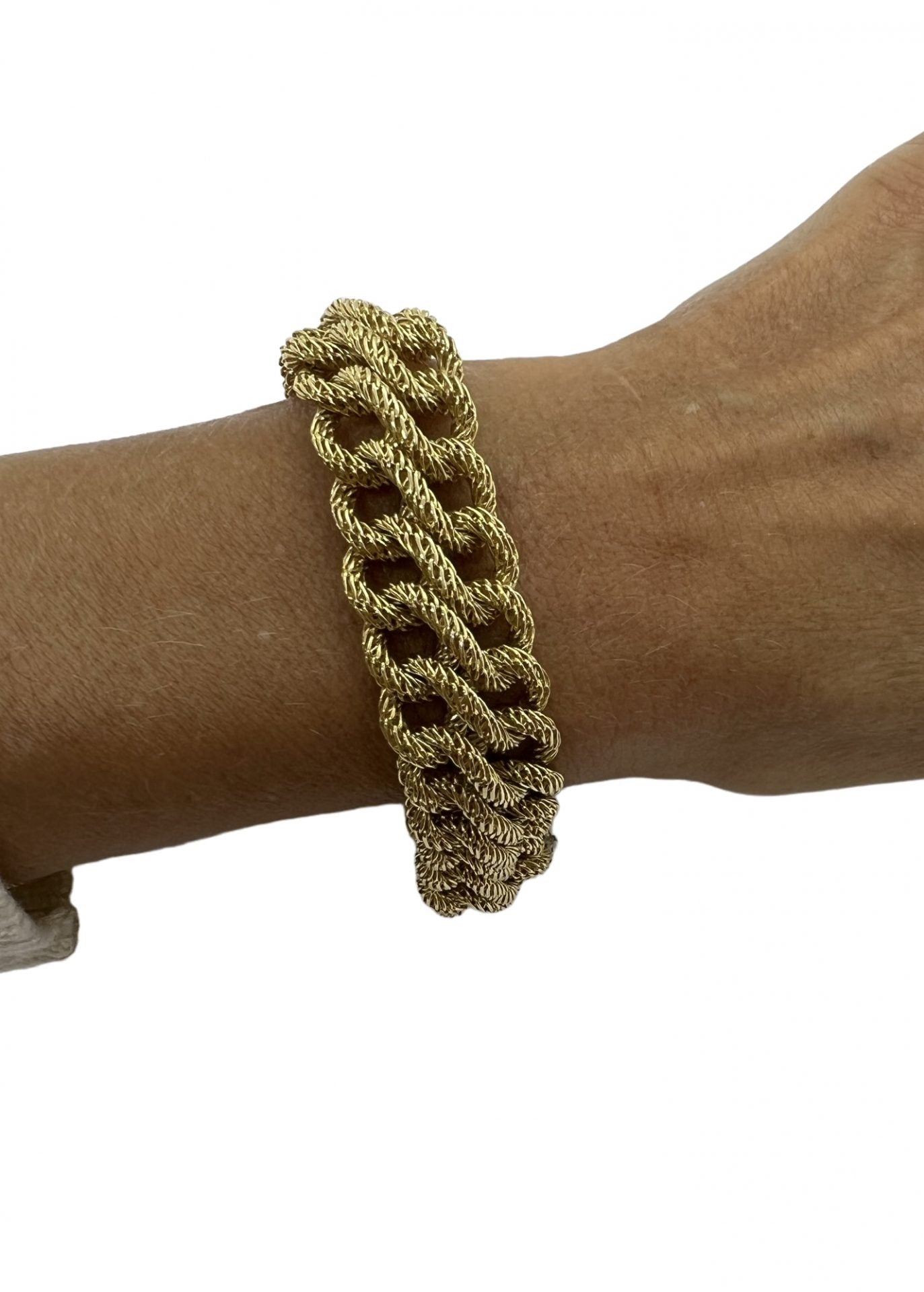 Gay Frères, bracelet double maille chaine.