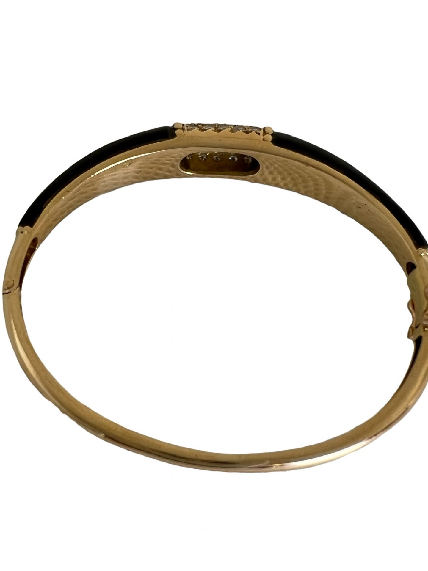 Bracelet signed Pierre and Jean Bellin in gold, onyx and diamonds.