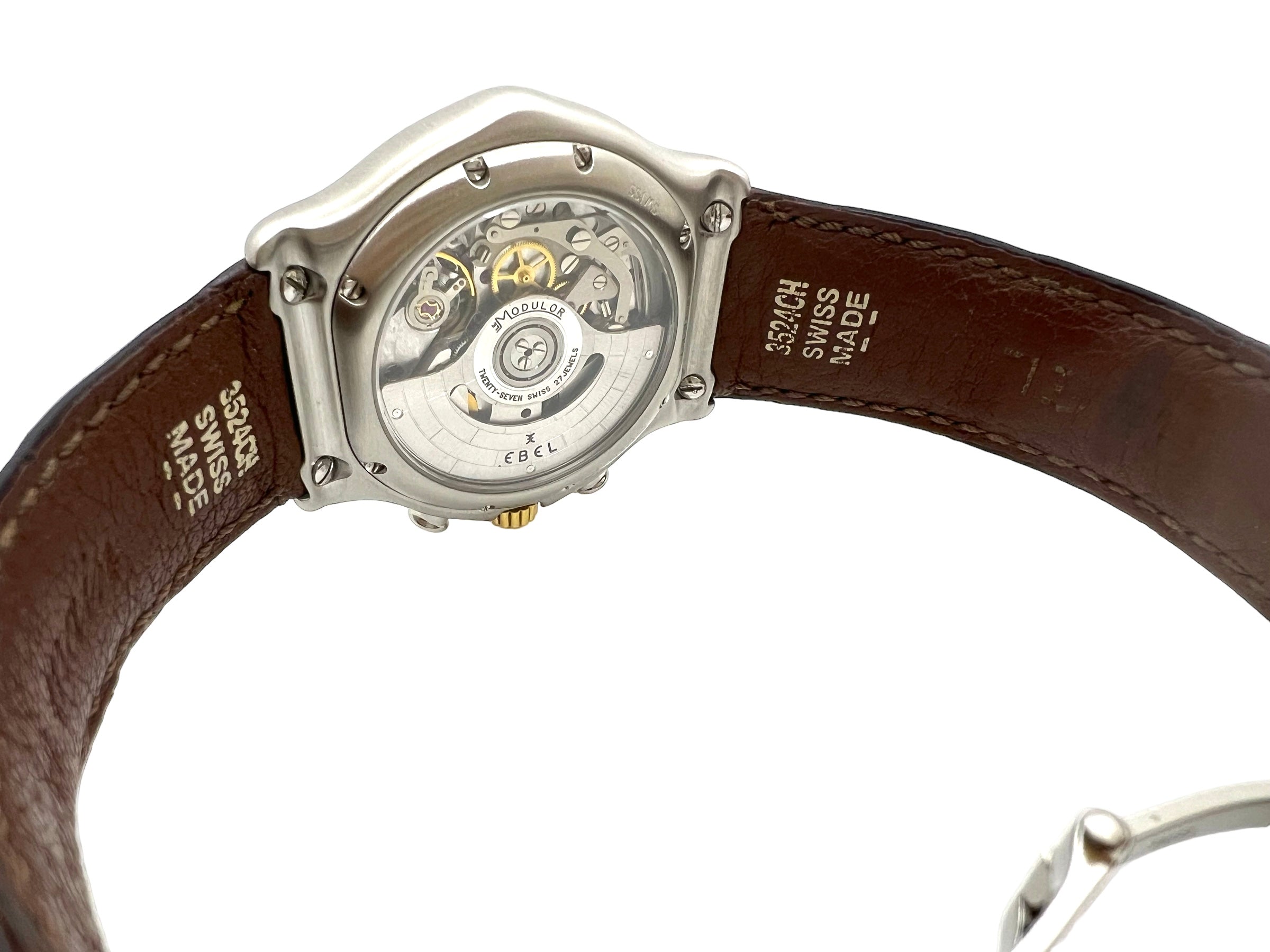An Ebel watch, 1911 the Modulor chronograph in gold and steel
