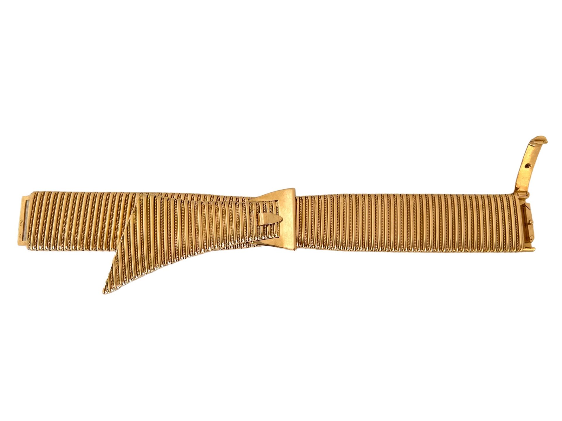 Bracelet en or rose 18k poinçon de maître RT