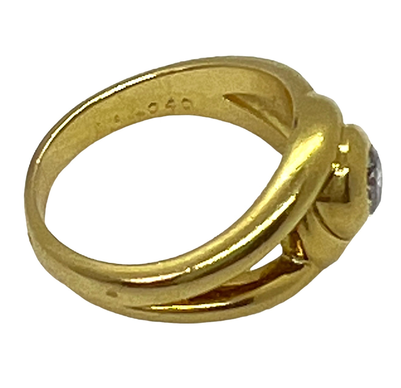 Cartier solitaire ring in yellow gold and diamond