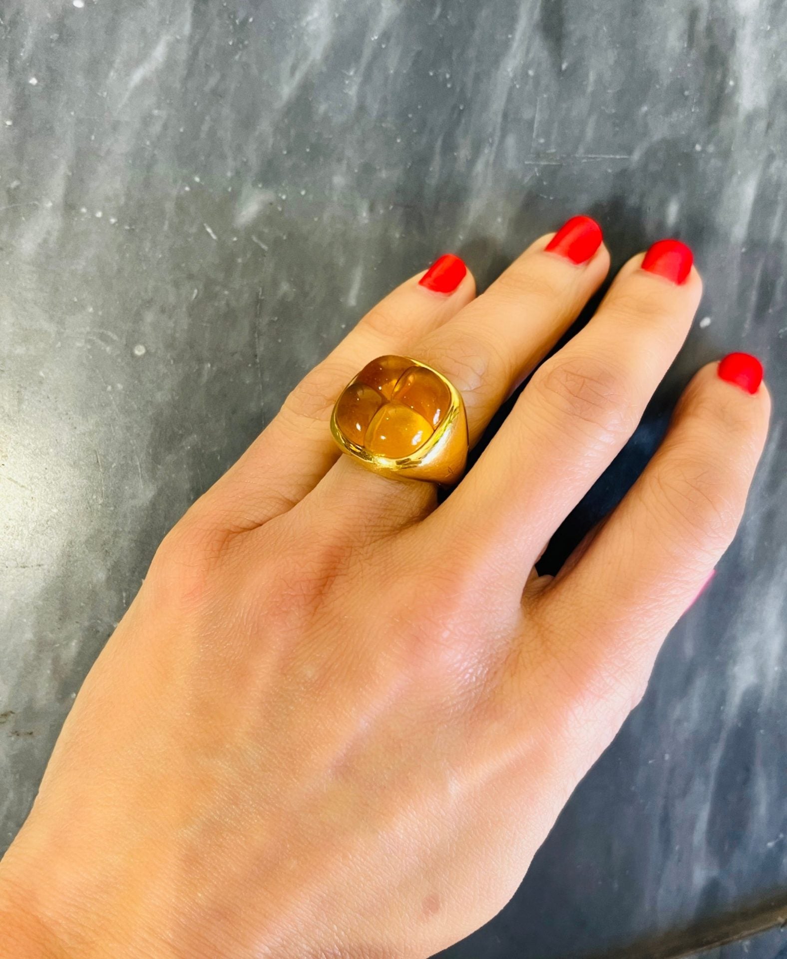 Pomellato, Mosaic collection ring in yellow gold