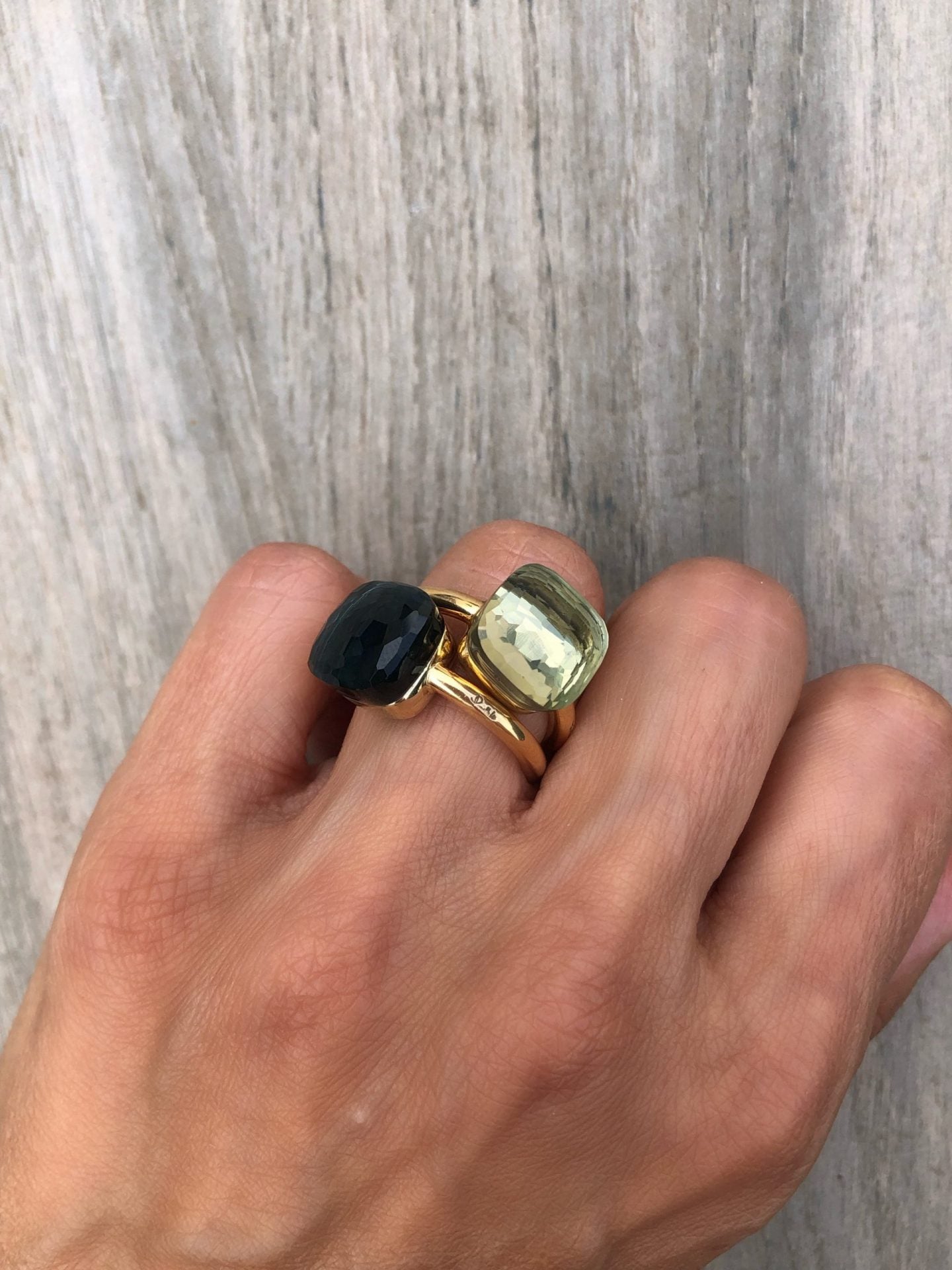 Pomellato, nudo XL ring in London blue topaz