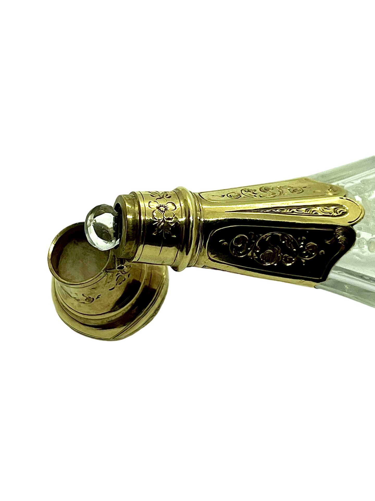 A gold and crystal bottle by G. Kienle