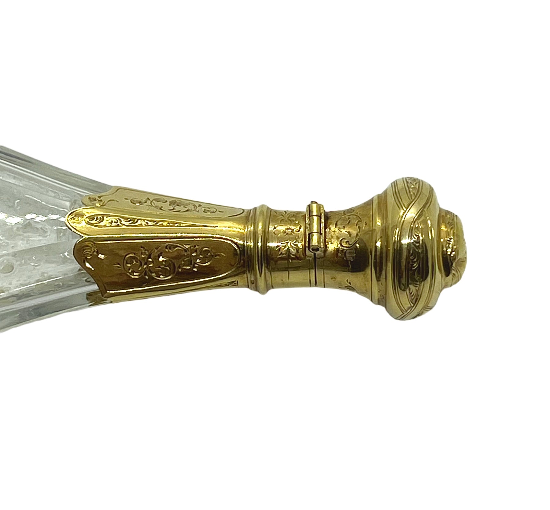 A gold and crystal bottle by G. Kienle