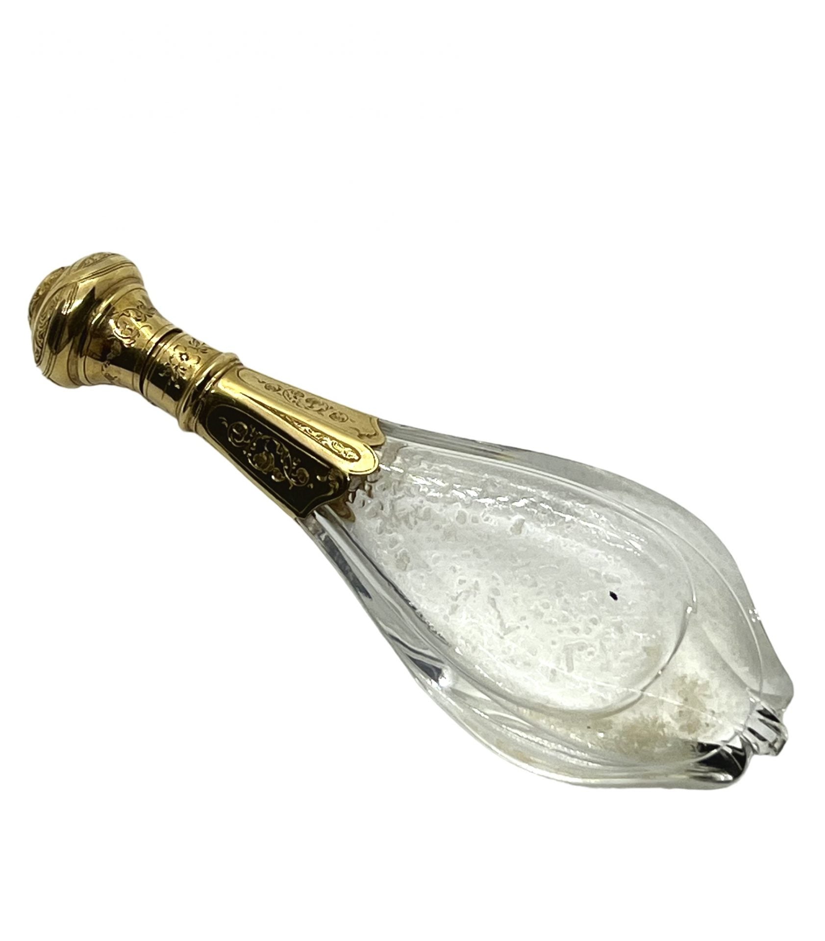 Un flacon en or et cristal par G.Kienle