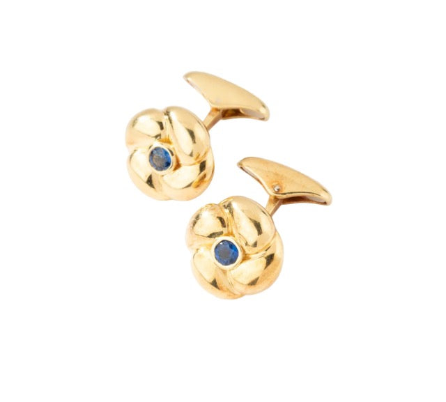 Boutons de manchette Fred en or jaune