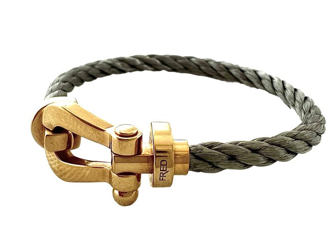 Bracelet Fred, Force 10, Or et Acier