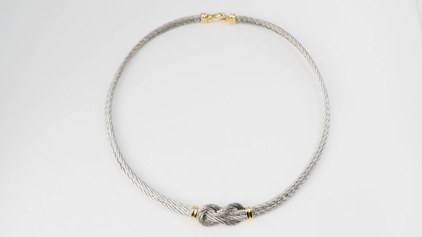 Fred, Collier Chance infinie Vintage Or et Acier