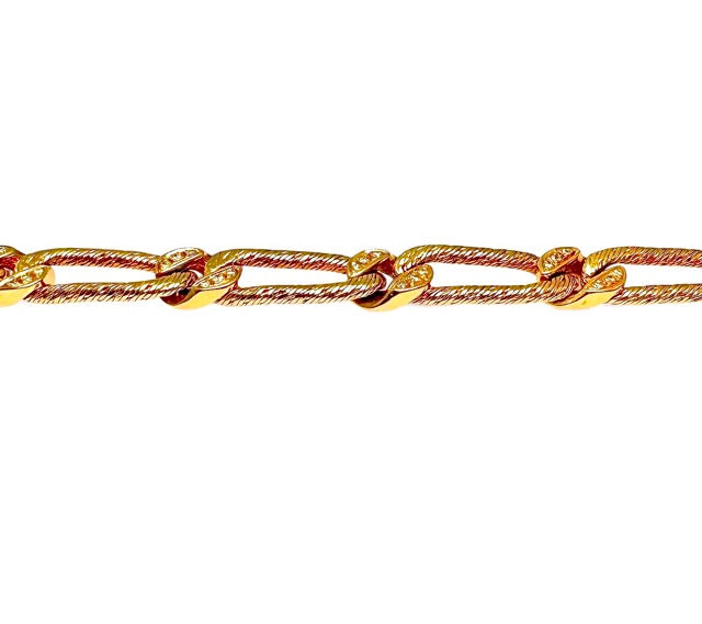Georges Lenfant, bracelet or jaune 18K et diamants