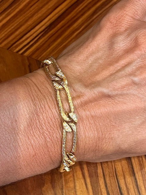 Georges Lenfant, bracelet or jaune 18K et diamants - Maison Eloe