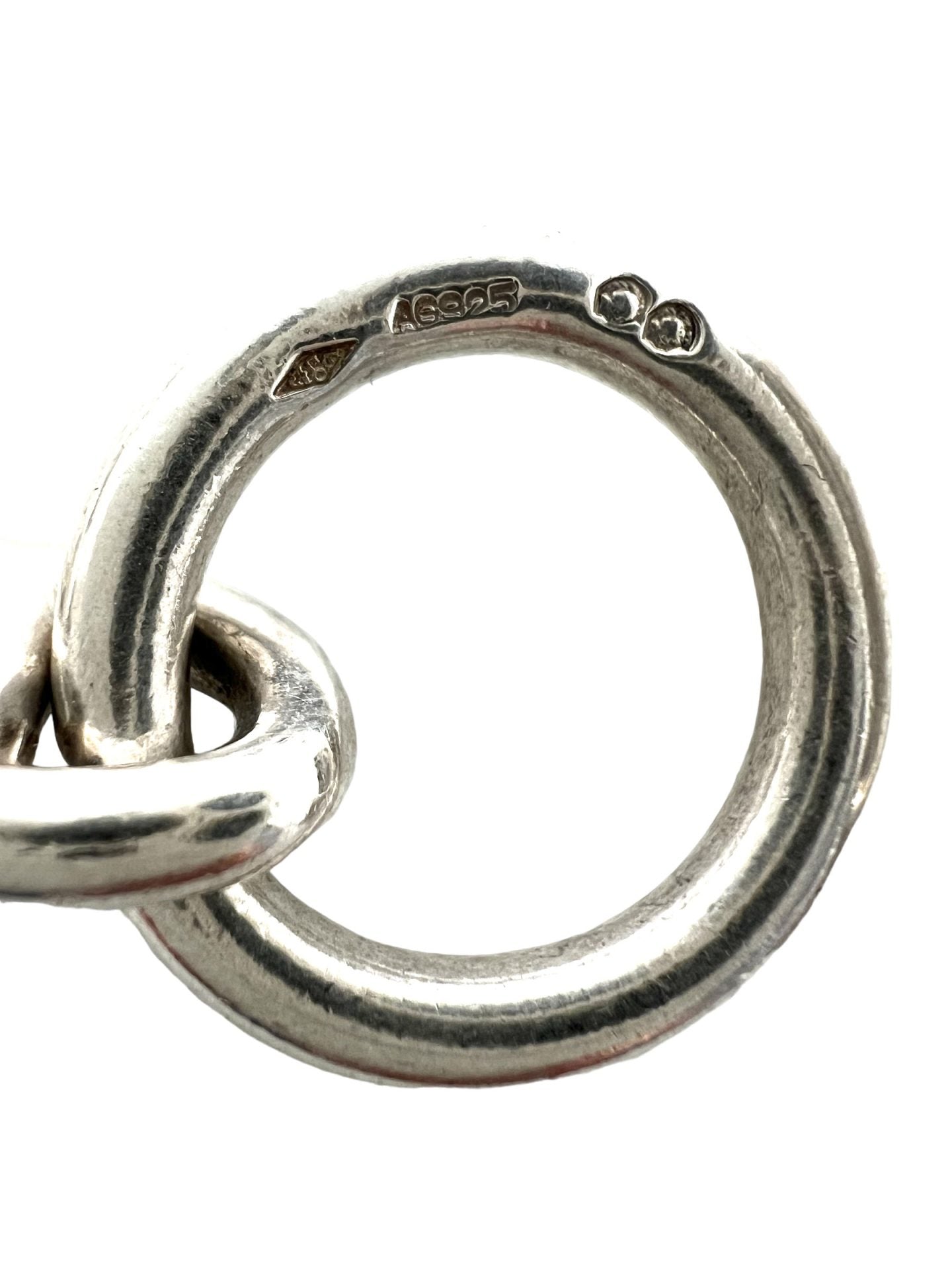 Hermès marine mesh necklace in silver