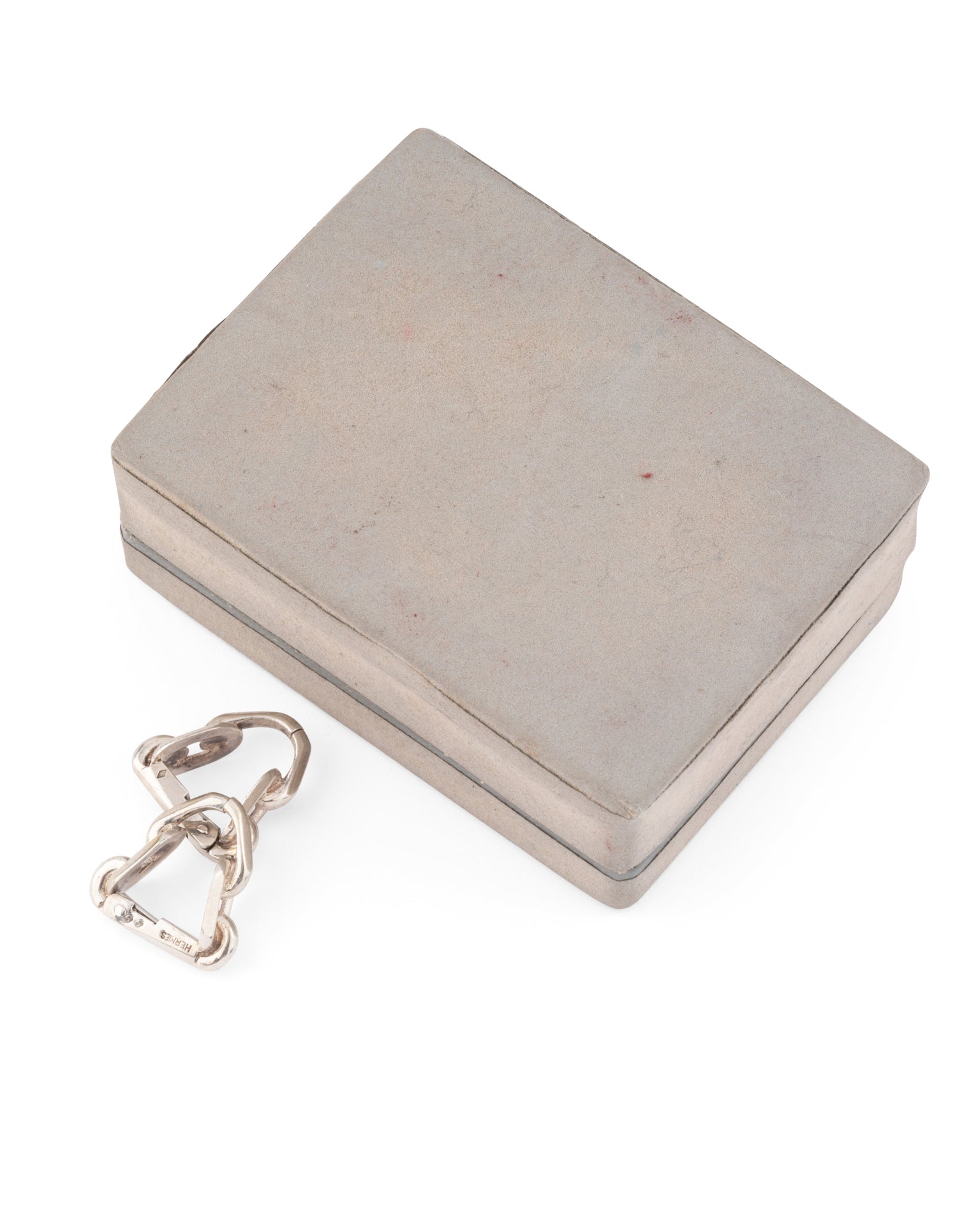 Boutons de manchettes Hermès vintage en argent