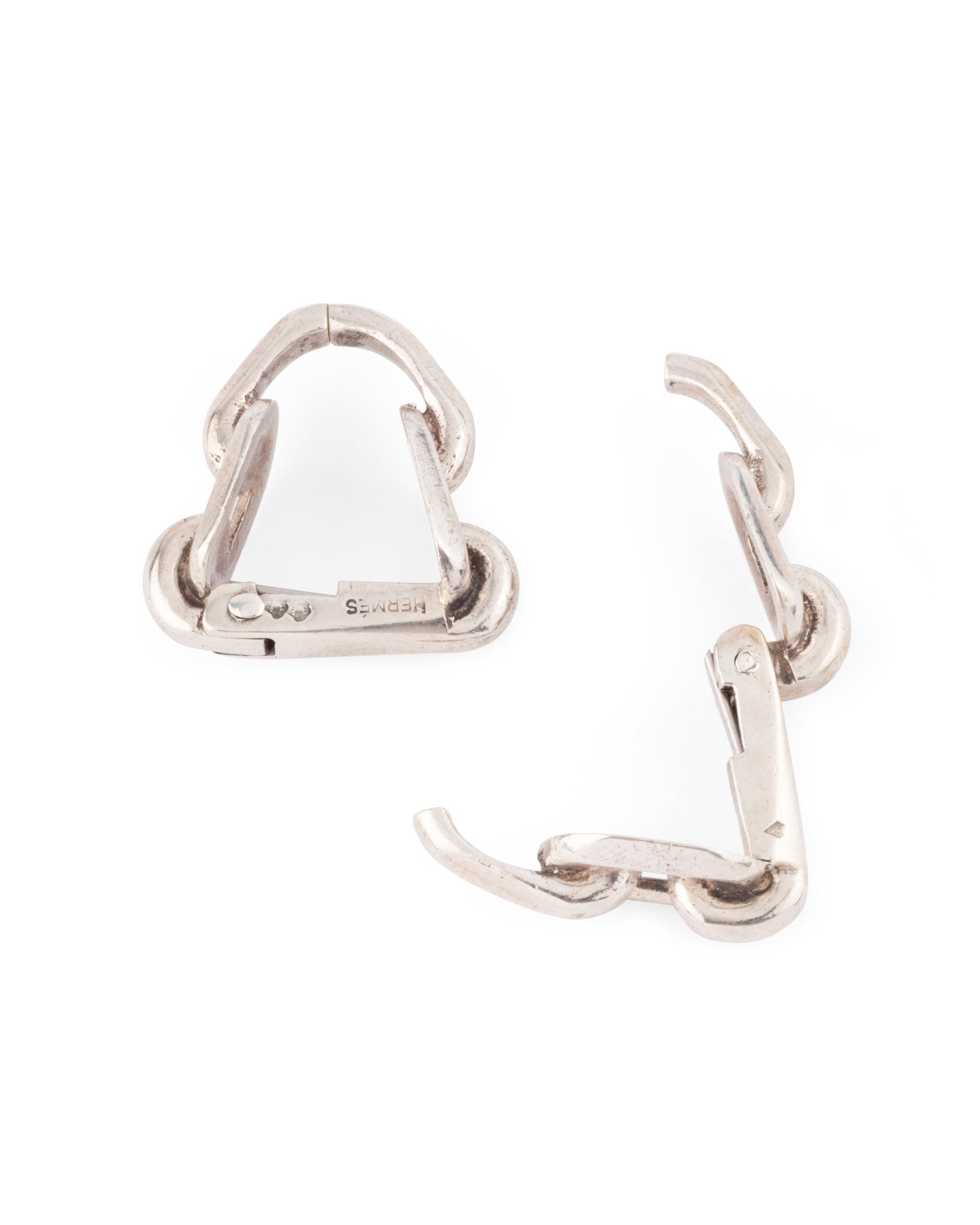 Hermès vintage silver cufflinks