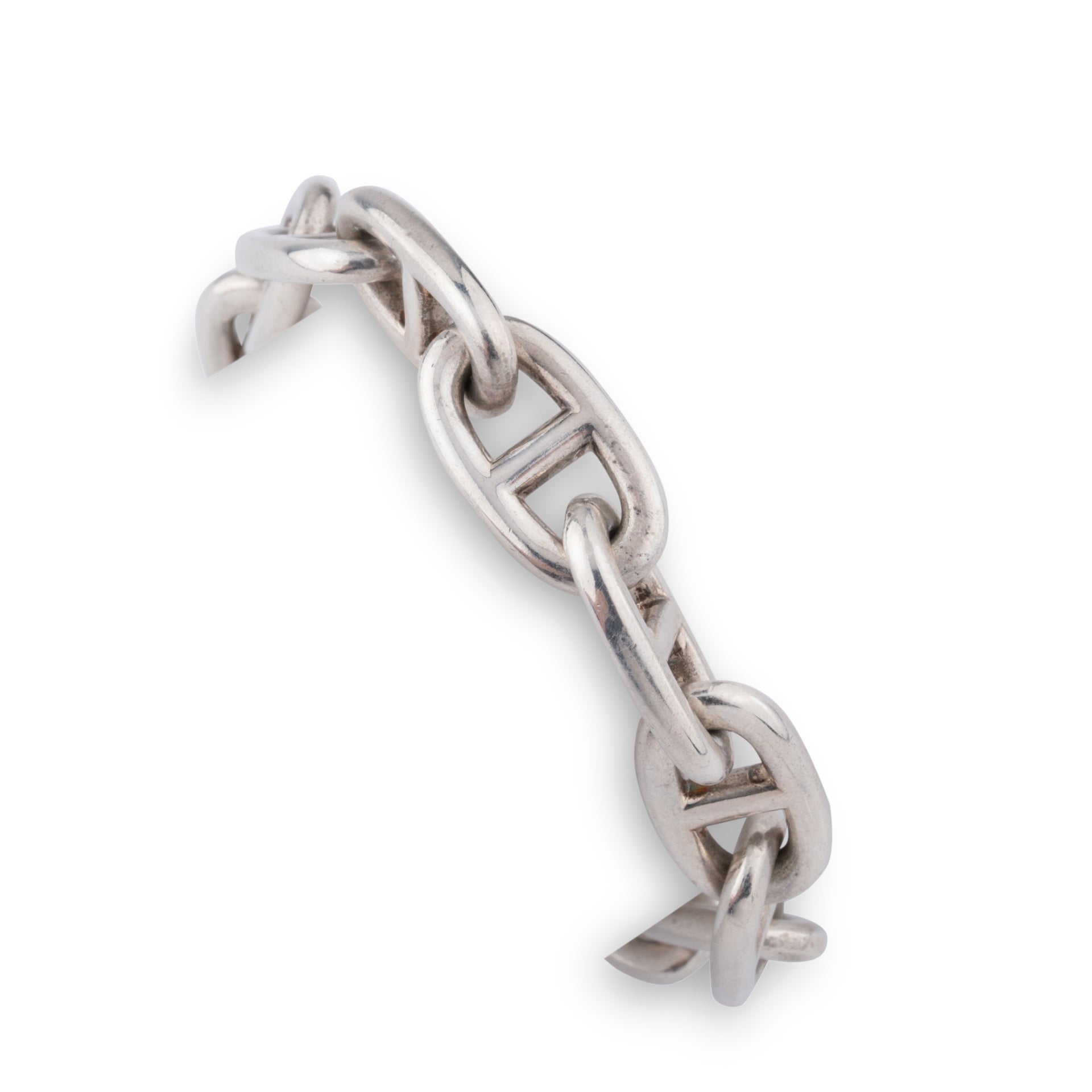 Hermès, Bracelet maille marine en Argent