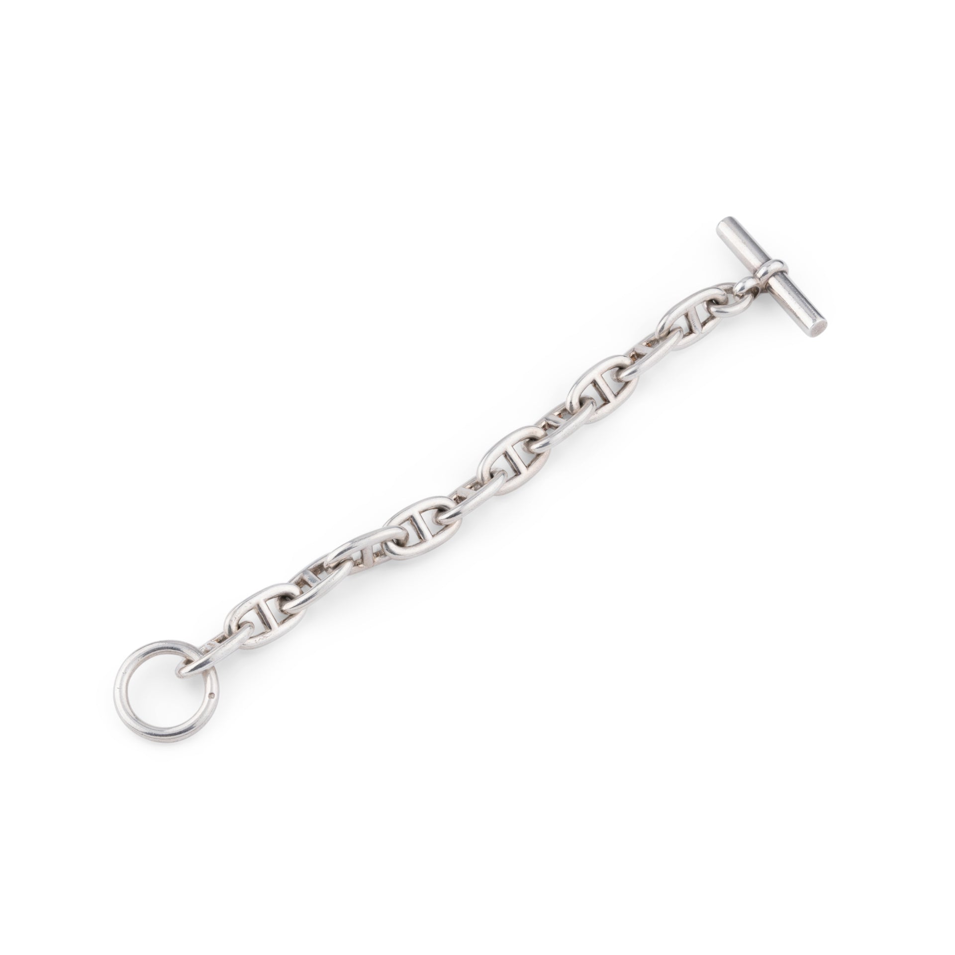 Hermès, Bracelet maille marine en Argent
