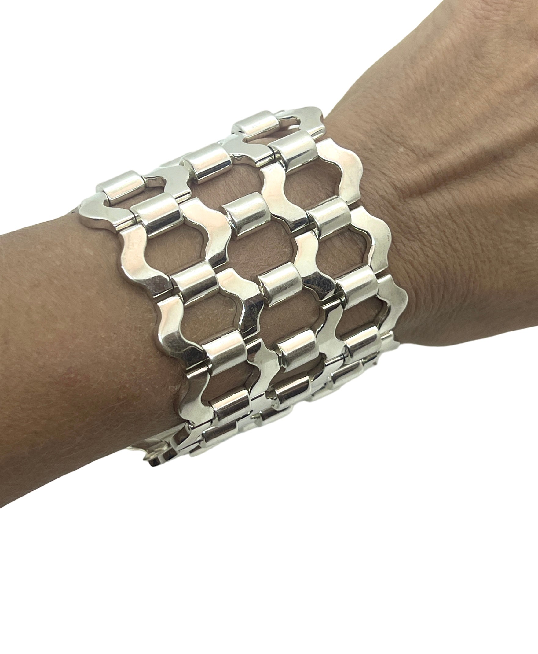 Hermes, Bracelet Manchette Argent