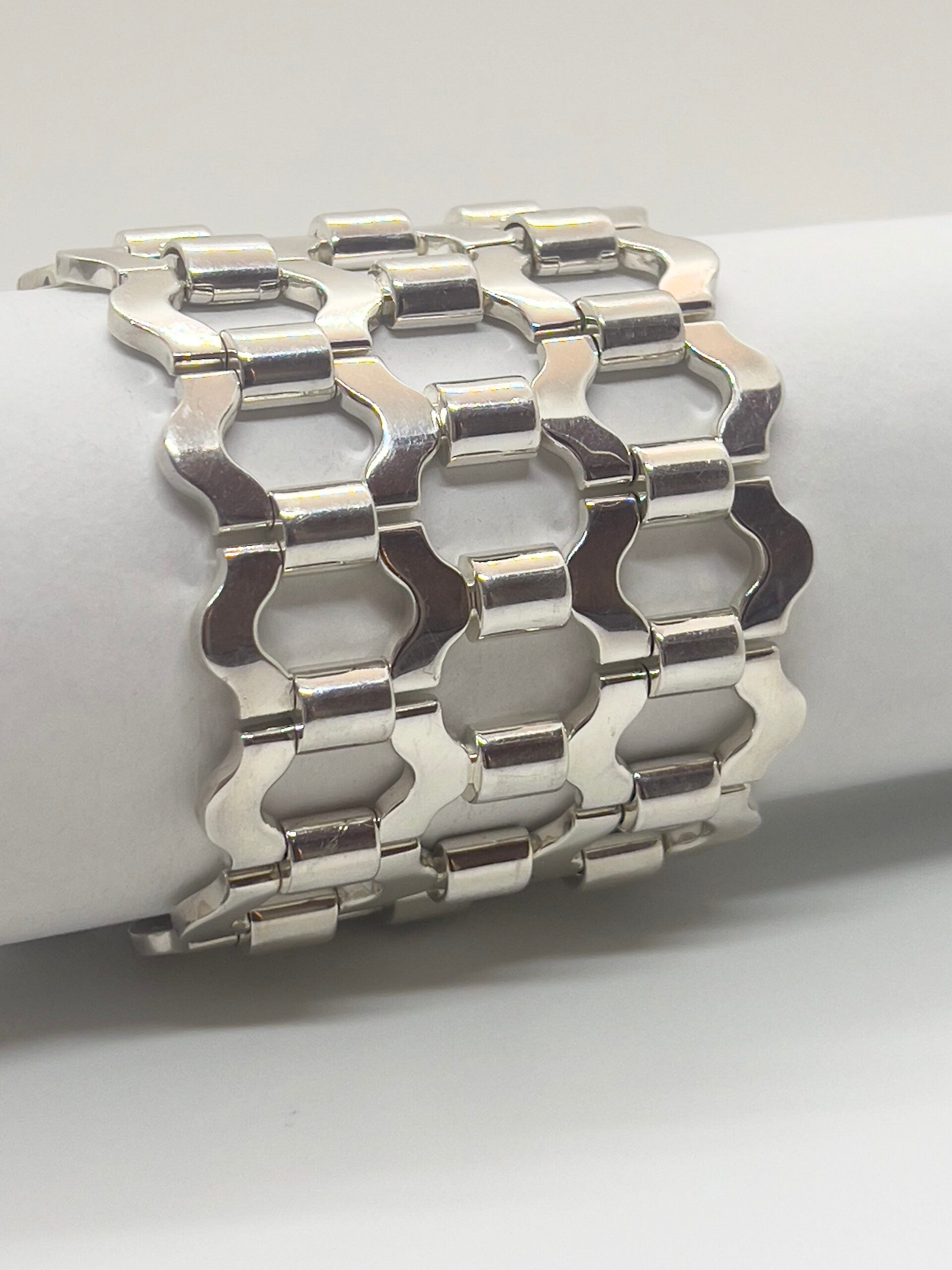 Hermes, Bracelet Manchette Argent