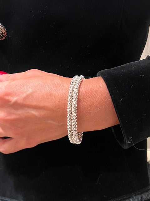 Hermes, Vintage Silver Bracelet with Lucien Vachey Hallmark