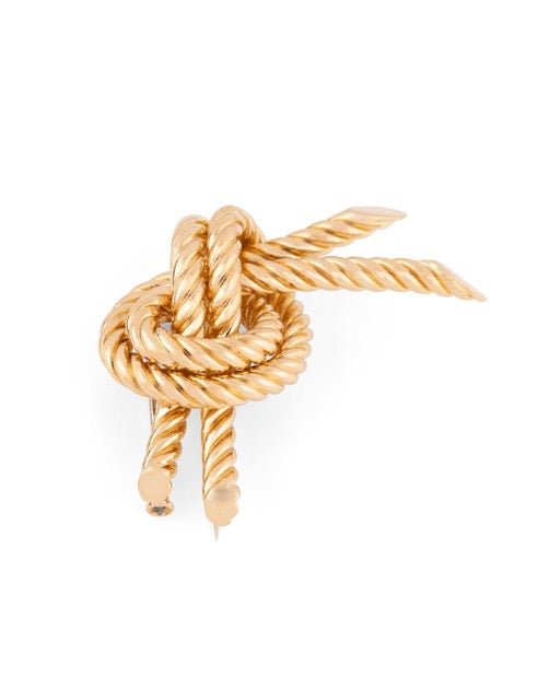 Hermès broche Vintage en or jaune 18K - Maison Eloe
