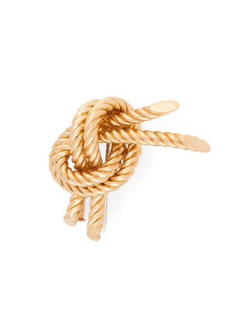 Hermès broche Vintage en or jaune 18K - Maison Eloe