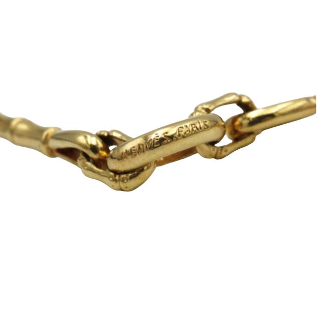 Hermès sautoir necklace in 18K yellow gold