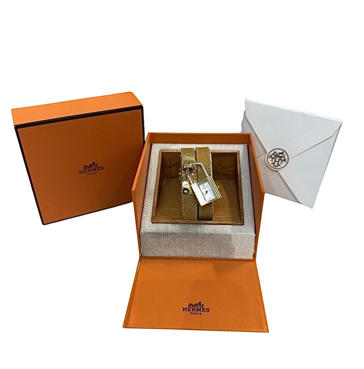 Hermès montre "Kelly" petit modèle quartz full set - Maison Eloe