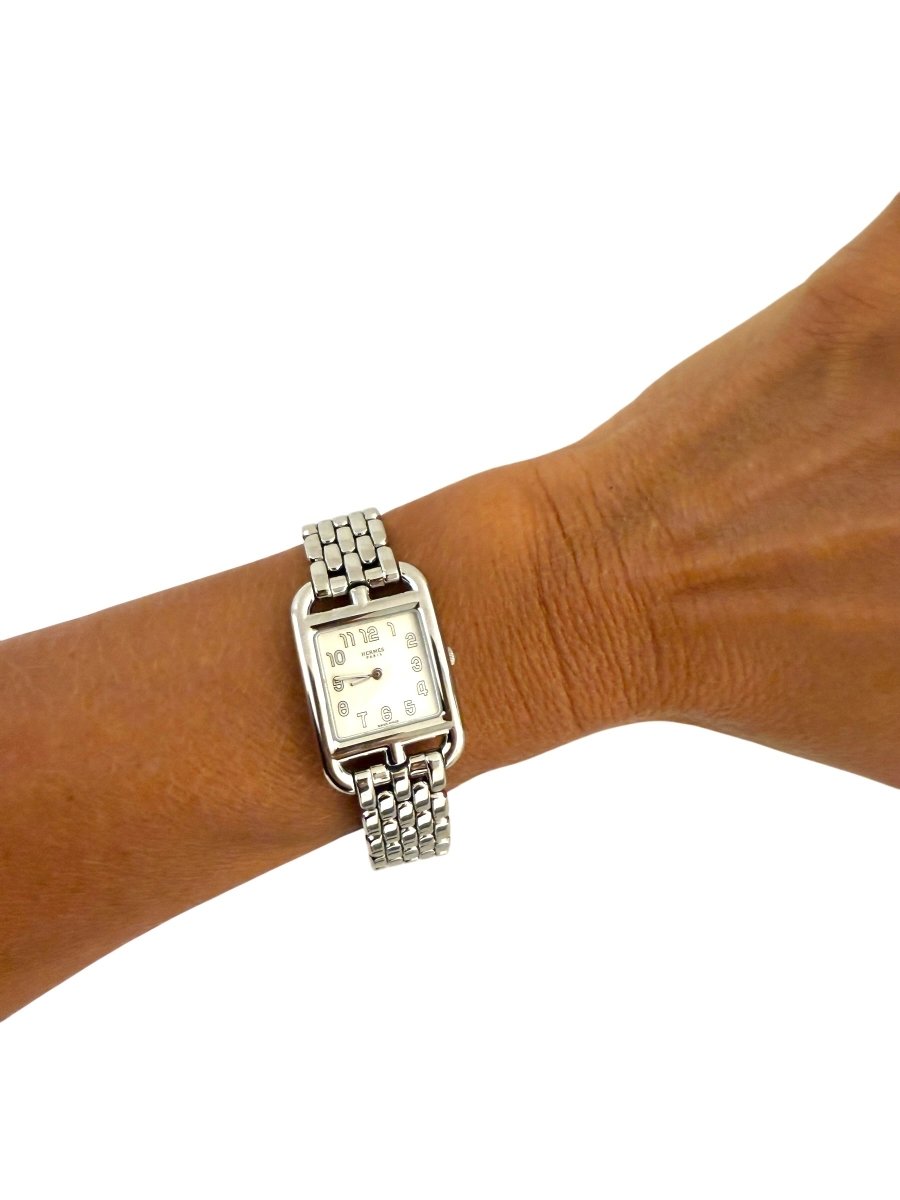 Hermès montre "Cape Cod" en acier mouvement quartz - Maison Eloe