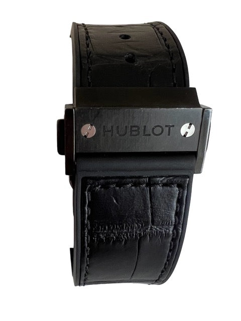 A Hublot Classic Fusion Skeleton Black Ceramic Watch