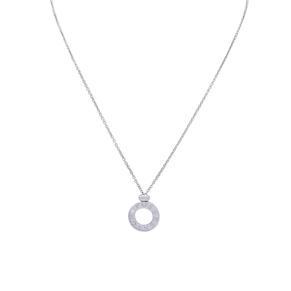Collier Piaget, "Possession", or blanc, diamant.