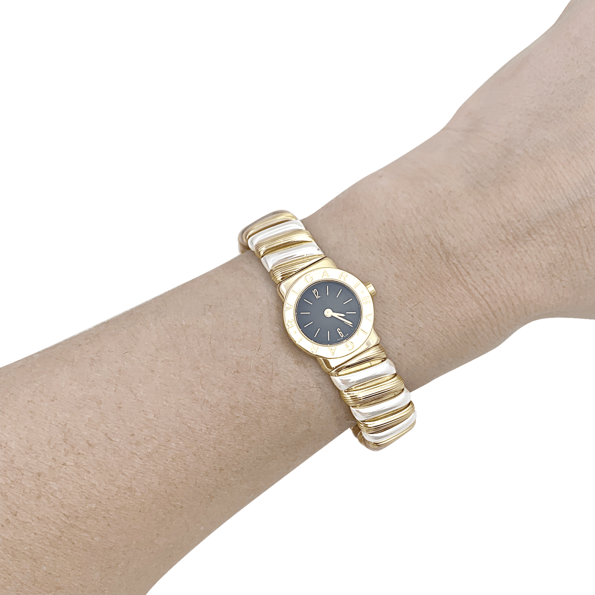 Montre Bulgari, "BB 19 2T", deux ors. - Maison Eloe