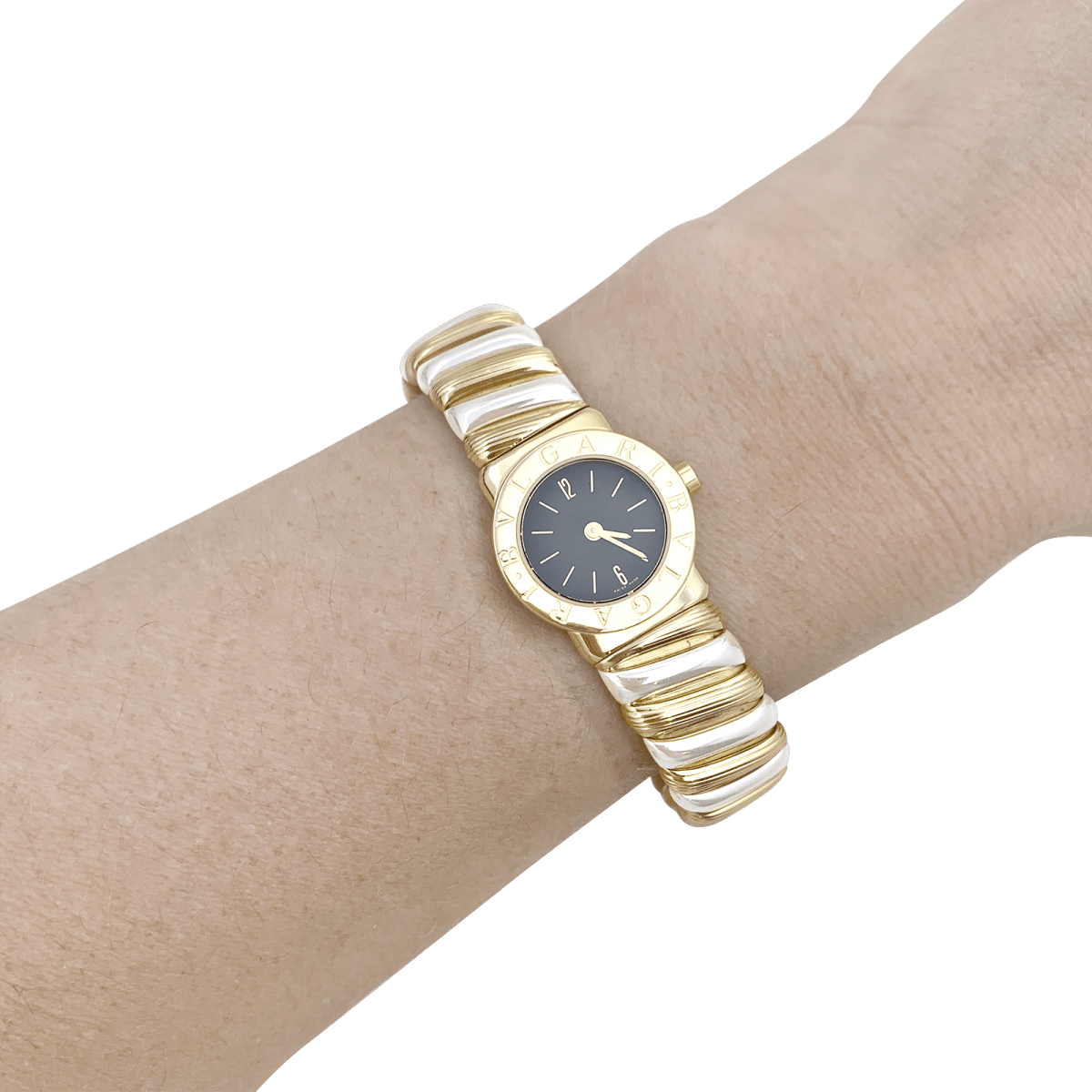 Montre Bulgari, "BB 19 2T", deux ors. - Maison Eloe
