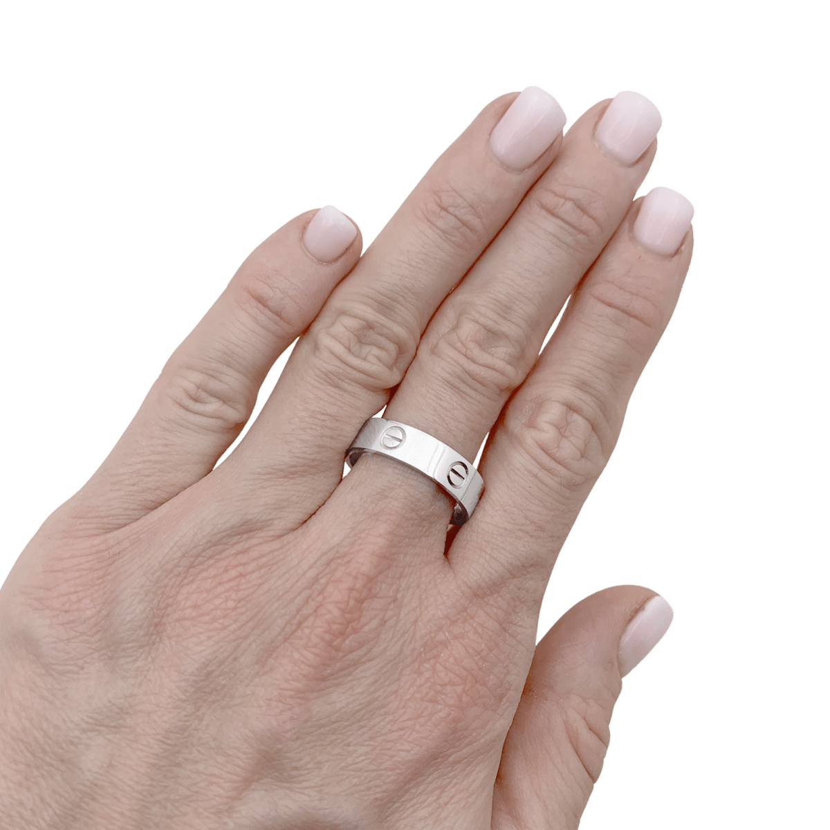Bague Cartier, "Love Classique", or blanc. - Maison Eloe