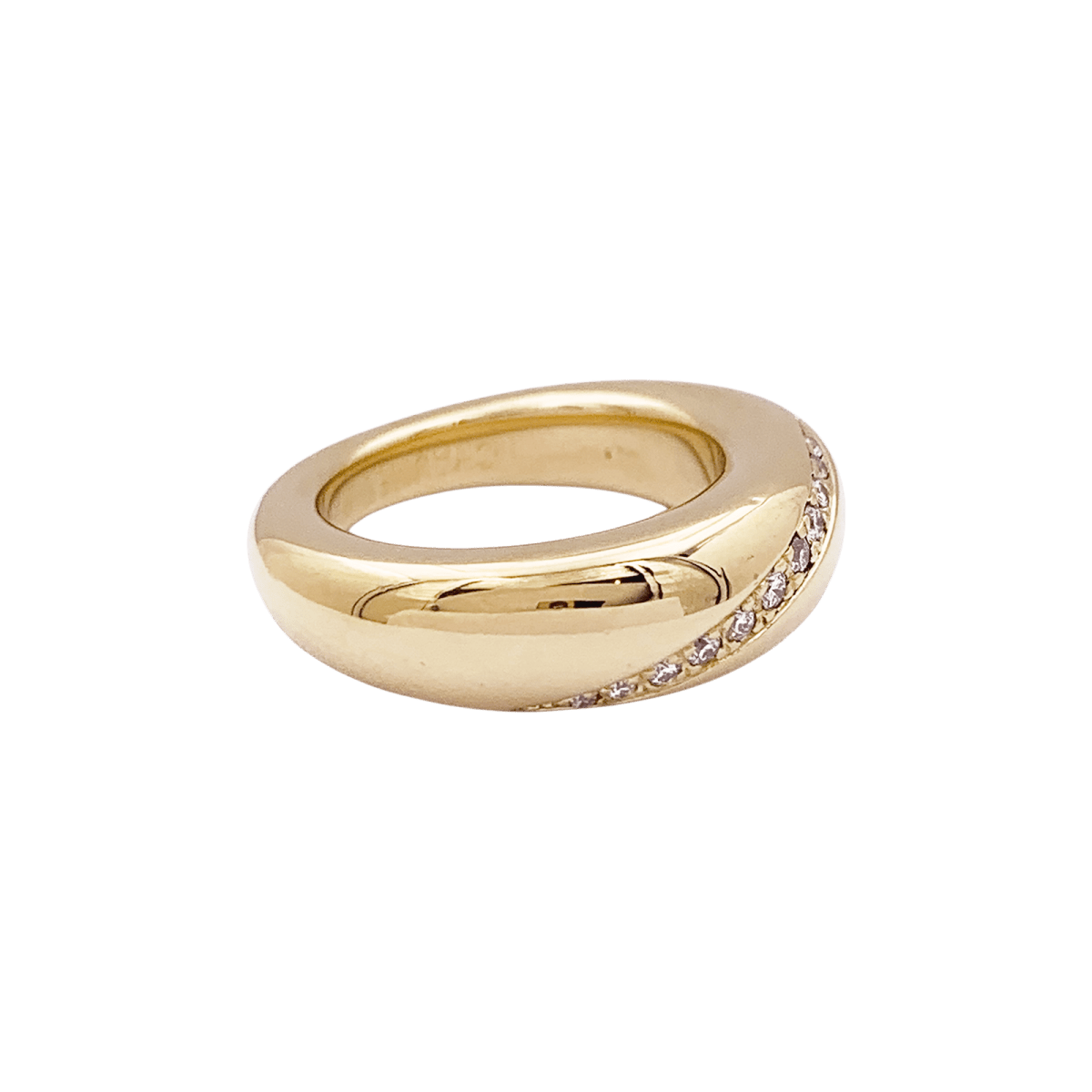 Bague Chaumet "Anneau" or jaune, diamants. - Maison Eloe