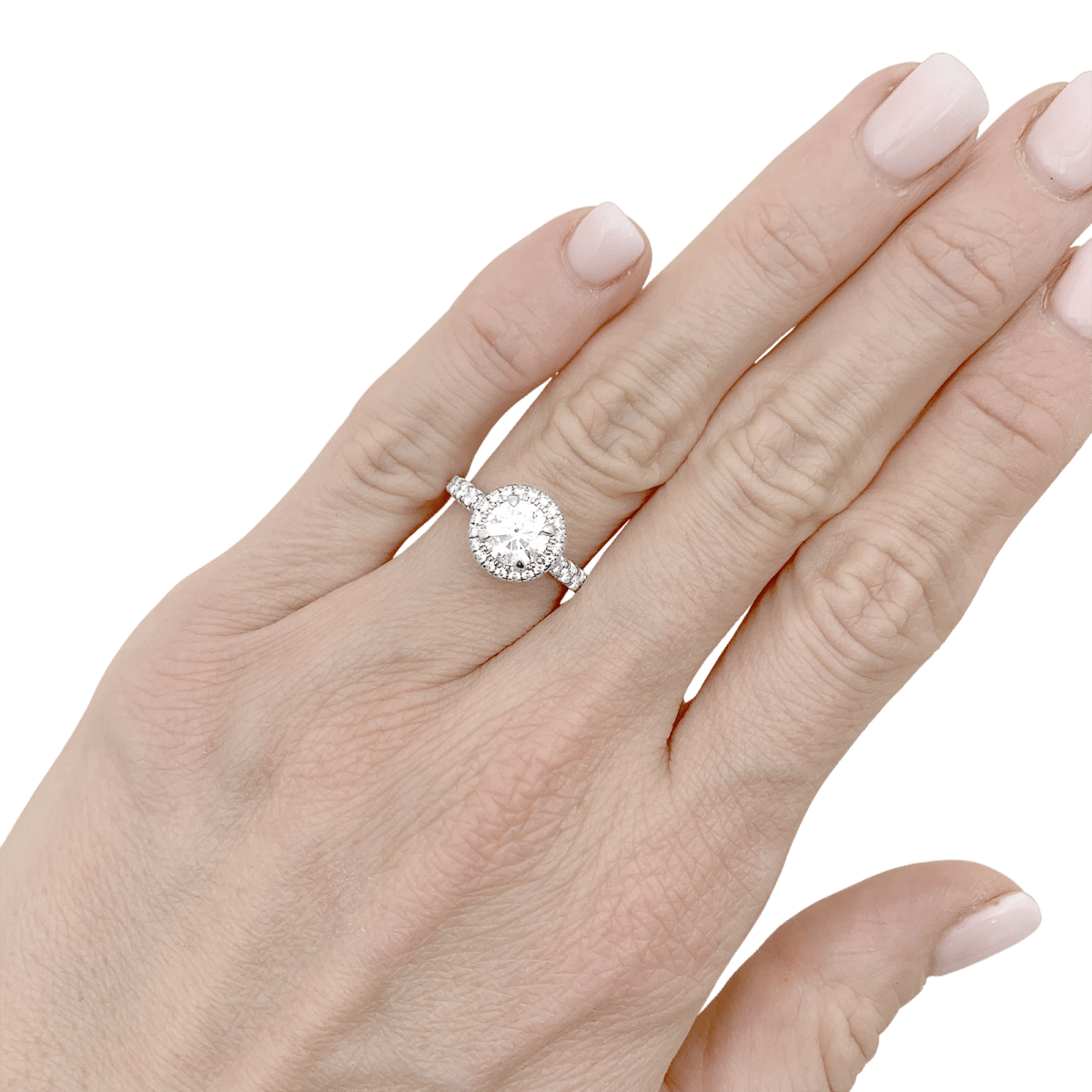 Bague Cartier "Destinée" en platine, diamant 1.06 carat. - Maison Eloe