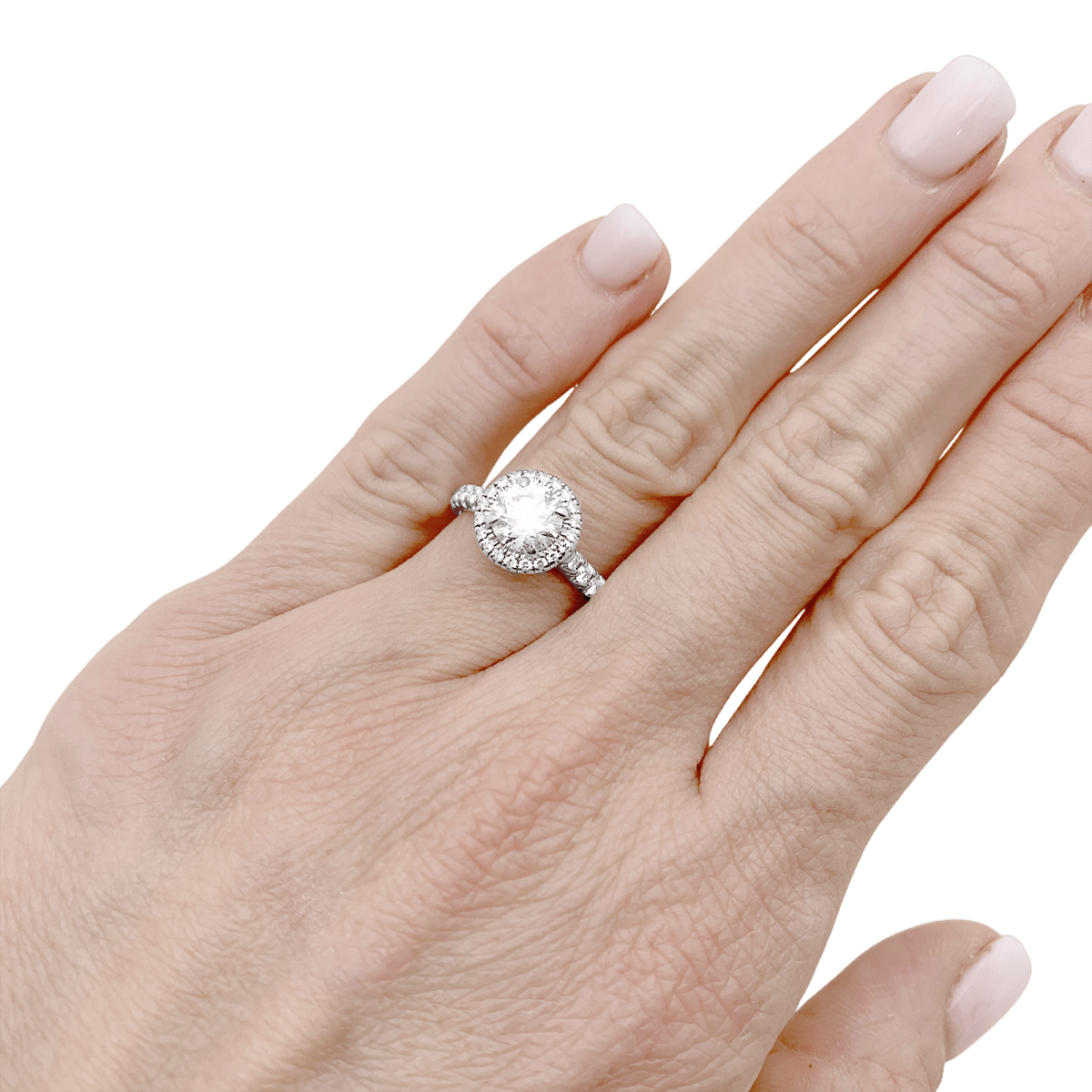 Bague Cartier "Destinée" en platine, diamant 1.06 carat. - Maison Eloe
