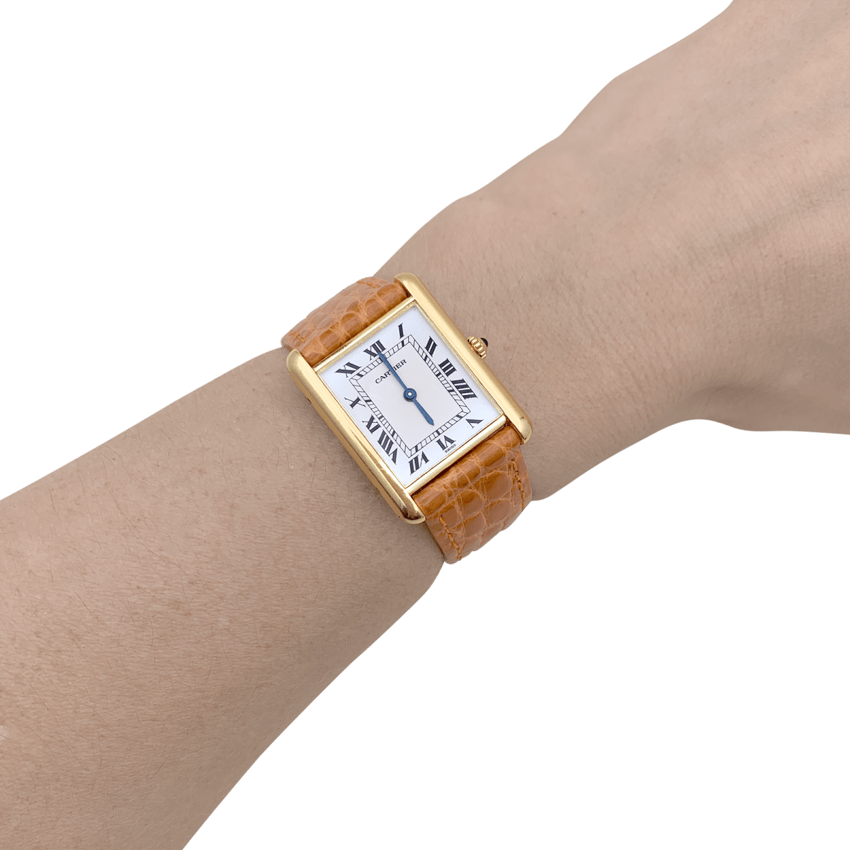 Montre Cartier, "Tank Louis Cartier", or jaune. - Maison Eloe