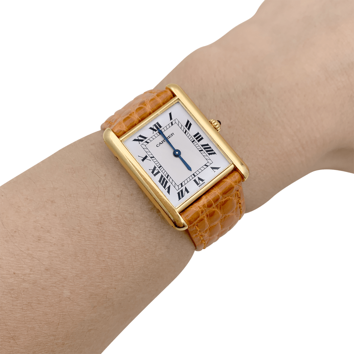 Montre Cartier, "Tank Louis Cartier", or jaune. - Maison Eloe