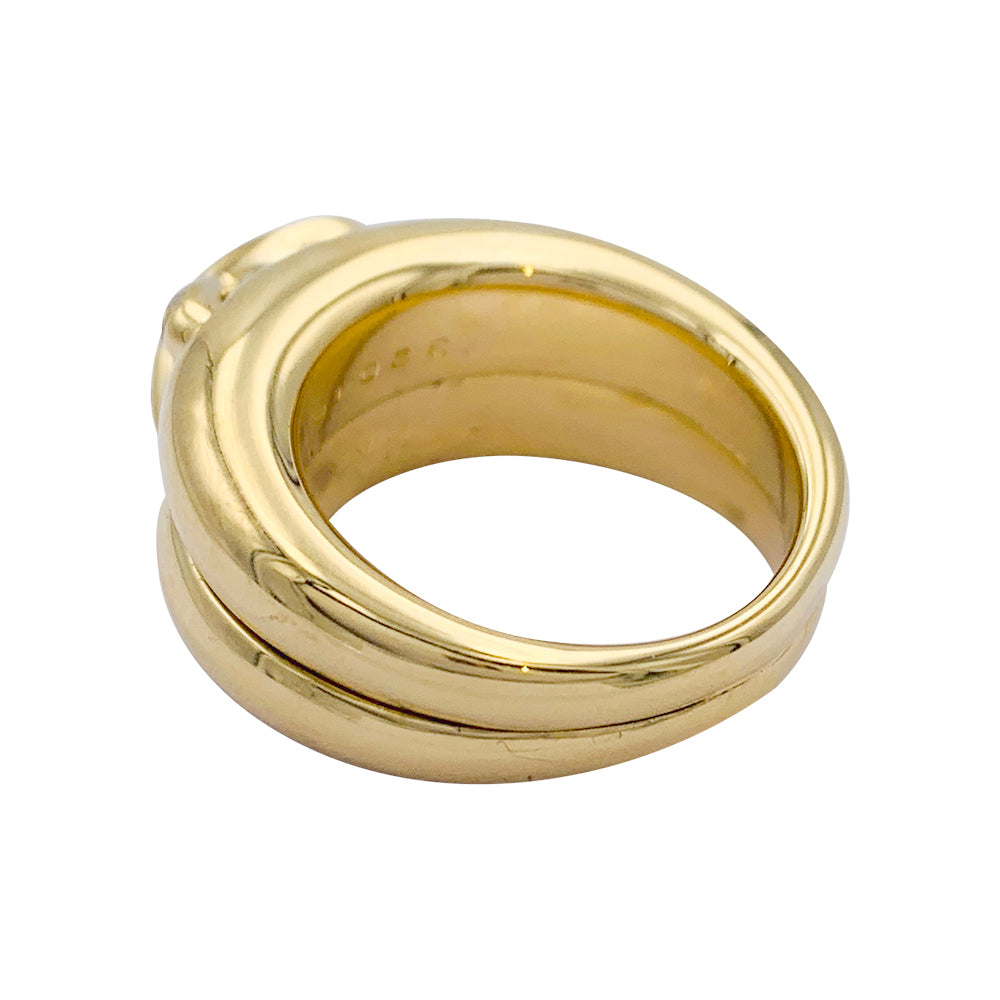 Chaumet ring, "Liens", yellow gold and diamonds.