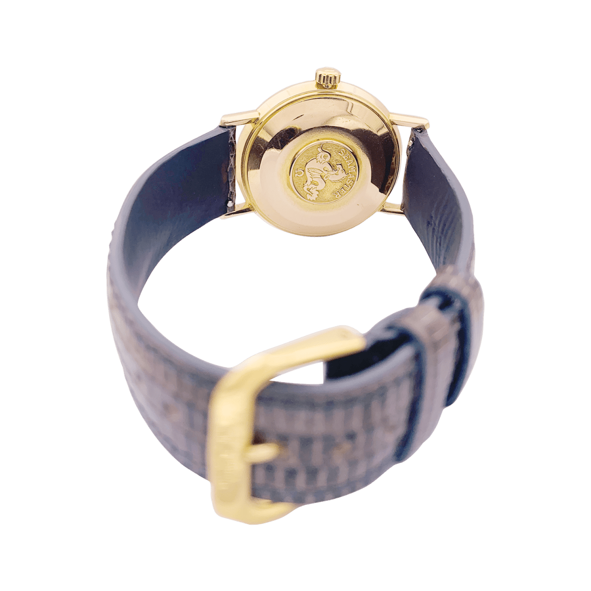 Montre Omega "Seamaster De Ville" or rose, cuir. - Maison Eloe