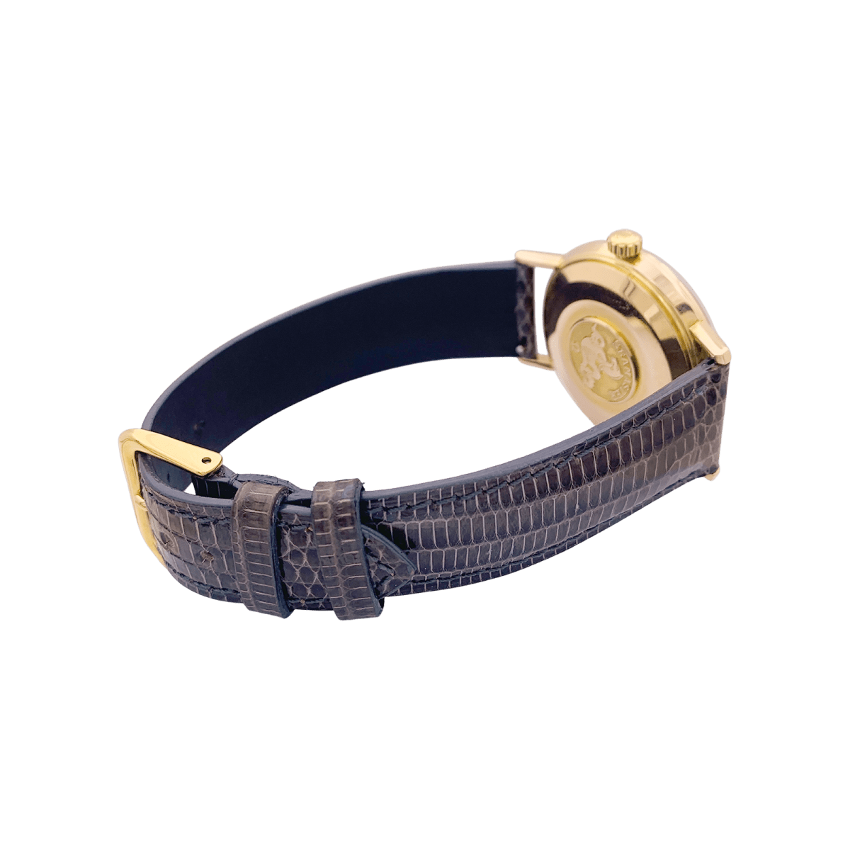 Montre Omega "Seamaster De Ville" or rose, cuir. - Maison Eloe