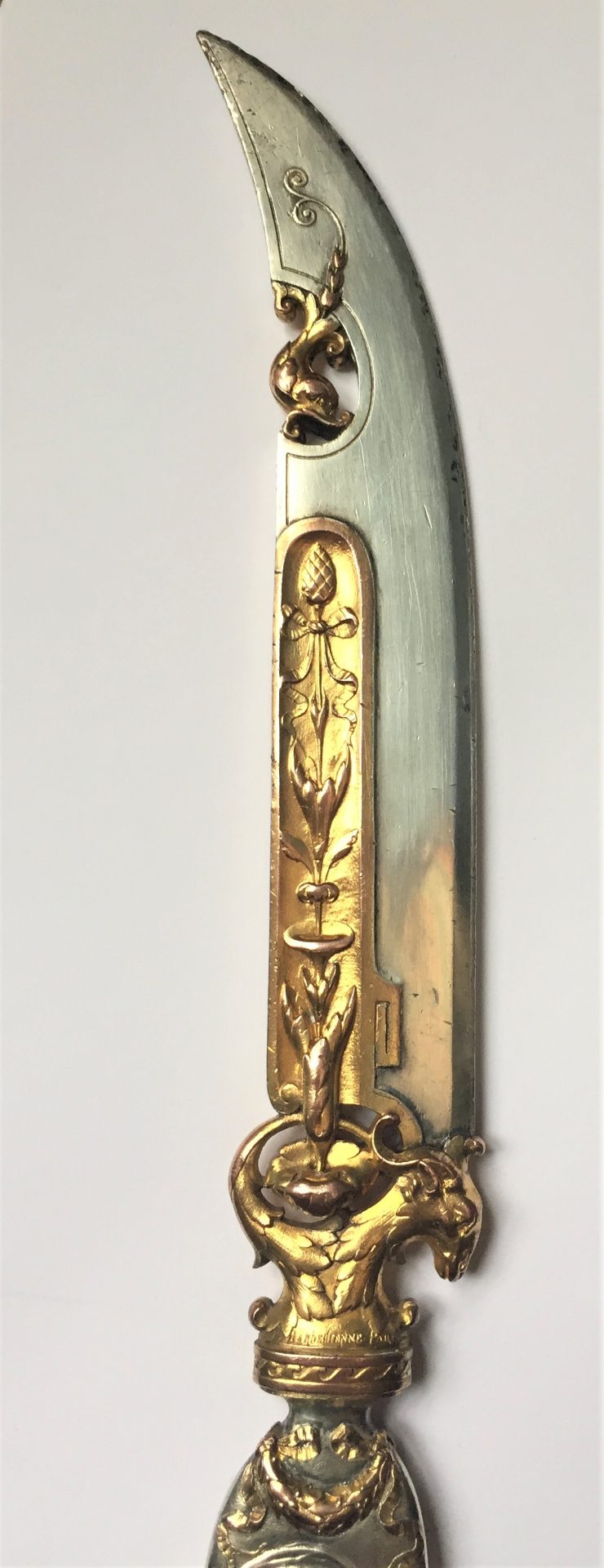 Barbedienne letter opener, Constant Sévin, Attarge 1873