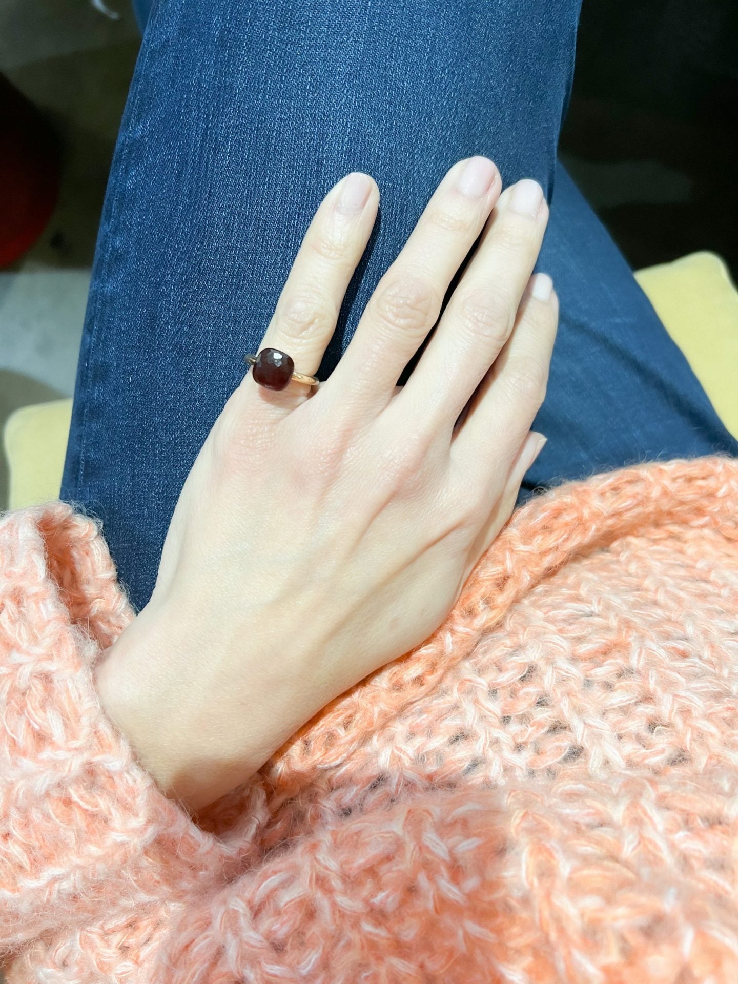 Pomellato Nudo model garnet ring