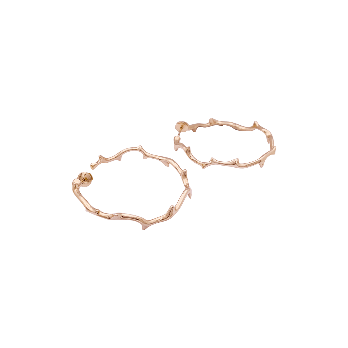 Boucles d'oreilles Dior, "Bois de Rose", or rose. - Maison Eloe