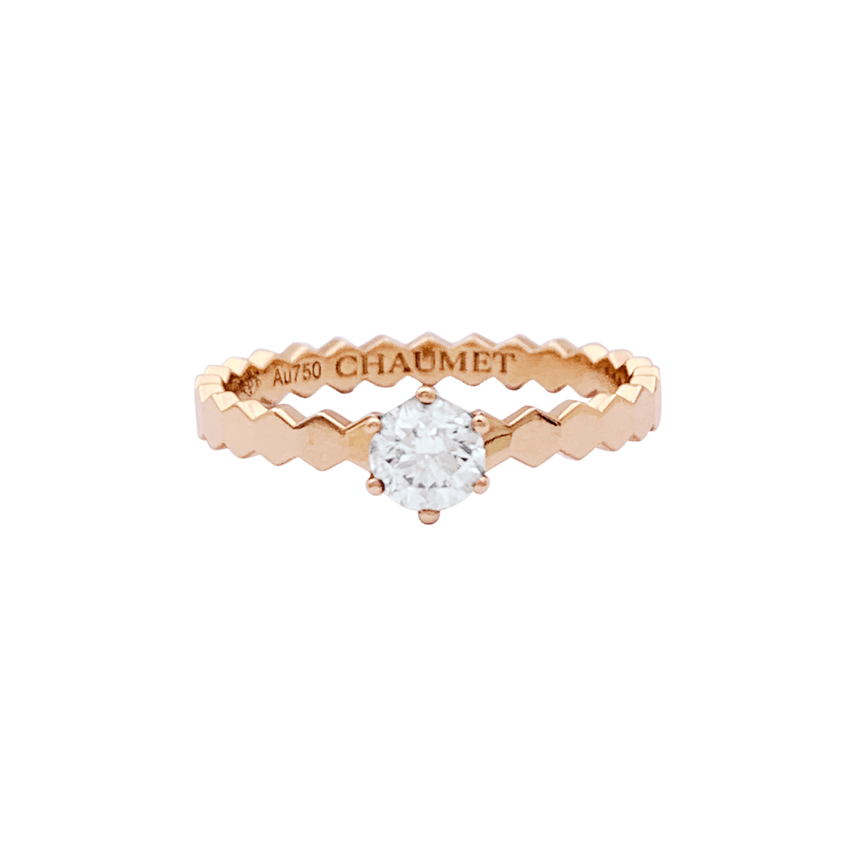 Bague CHAUMET "Bee" en or rose et diamant. - Maison Eloe