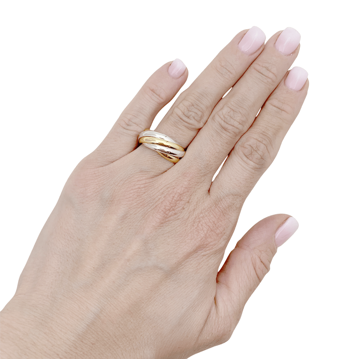 Bague Cartier, "Must de Cartier 5 anneaux", 3 ors. - Maison Eloe